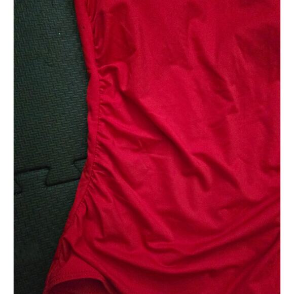 Holipick Red One Piece Swimsuit Tummy Control Womens Size Large - Picture 2 of 9
